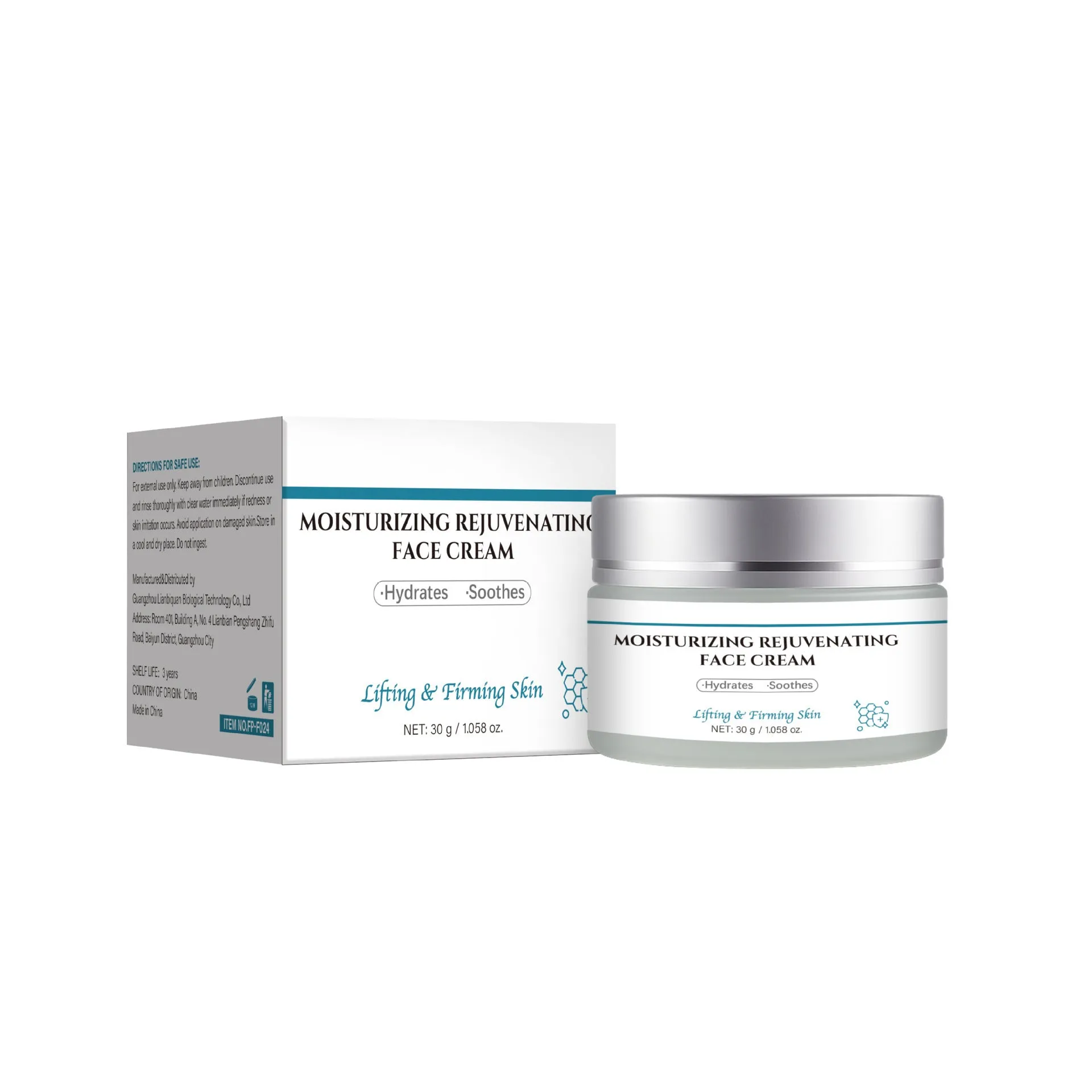 30g tube of FP-F024 anti-ageing cream for face and neck.