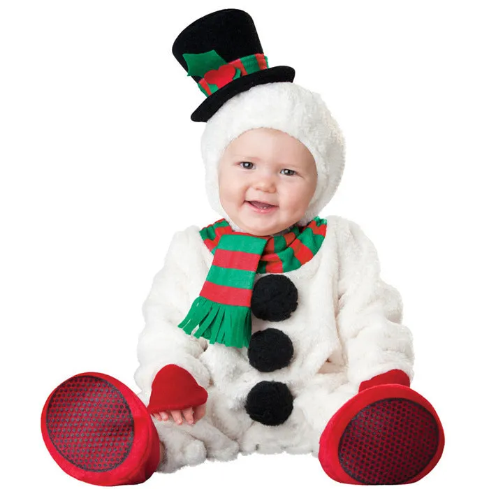 Christmas baby romper long sleeve with festive print, unisex, sizes 80-100cm