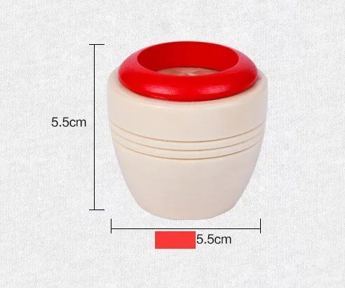 Wooden magic kaleidoscope toy for babies and children rotating effects 5 x 5.5cm green colour