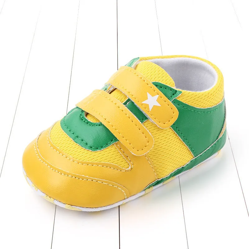 Boys toddler shoes breathable mesh soft sole non-slip 11cm red with black