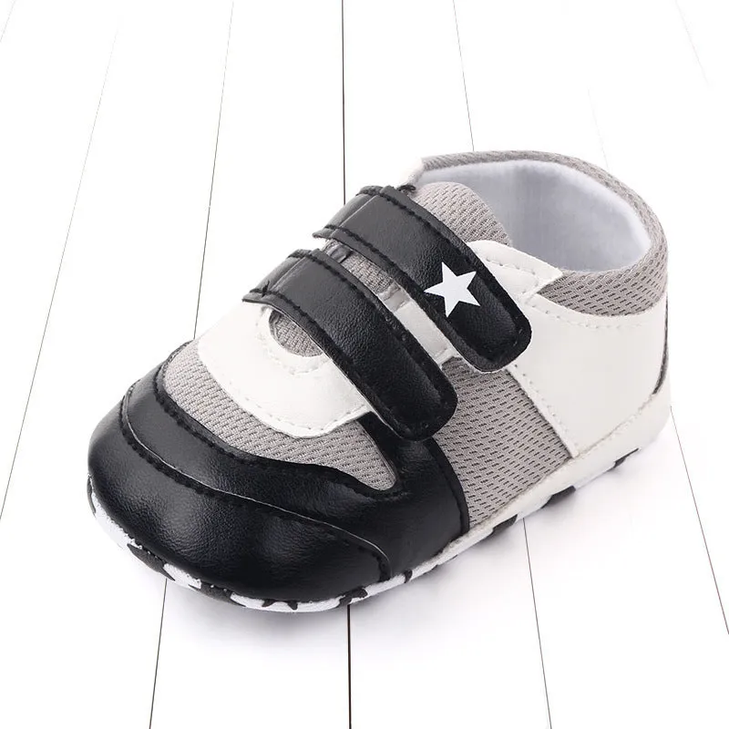 Boys toddler shoes breathable mesh soft sole non-slip 11cm red with black