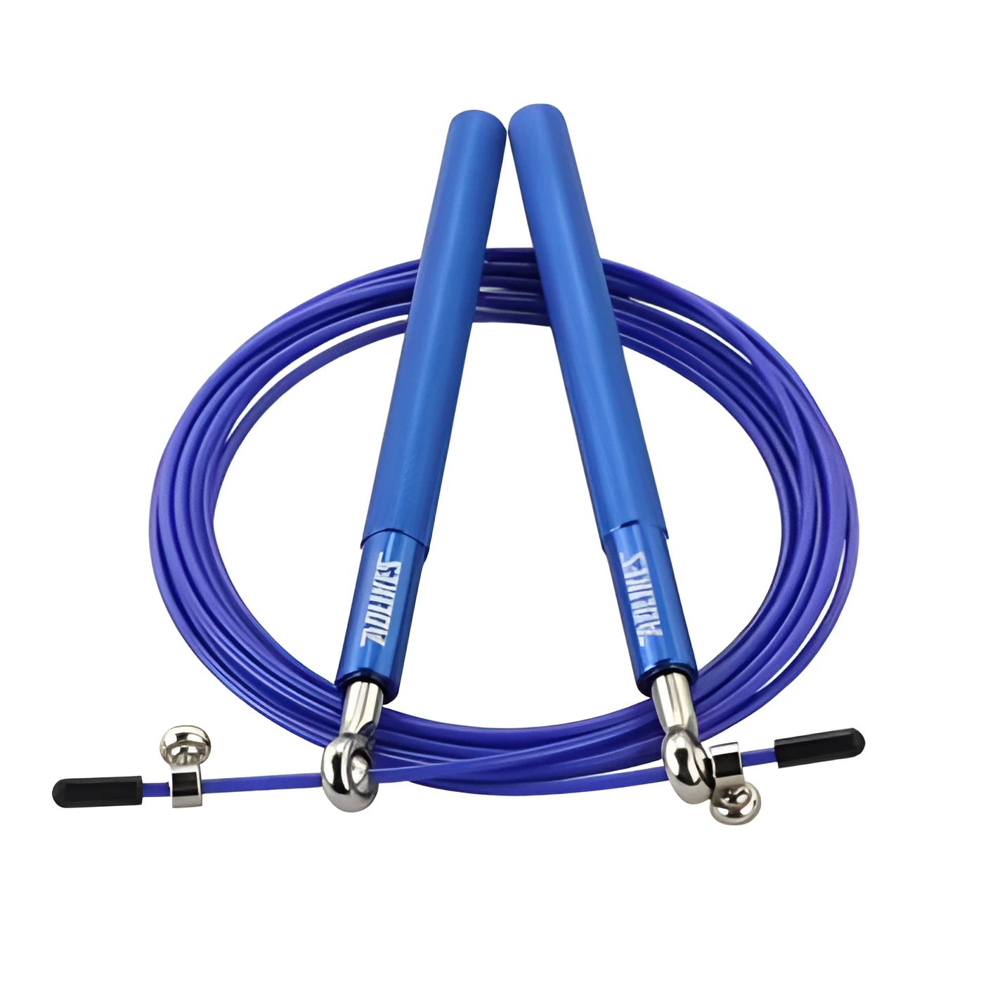 CrossFit speed jump rope with aluminium handle and 3m wire cable in black with carrying bag
