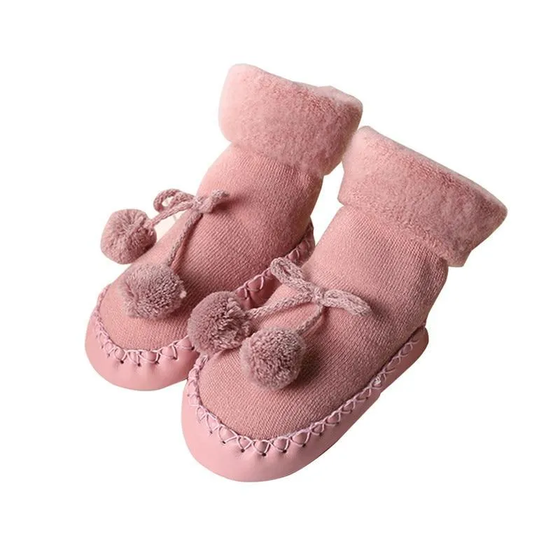 Baby children socks in coffee, grey, navy blue, and pink with sweat absorption function, sizes 11-14cm