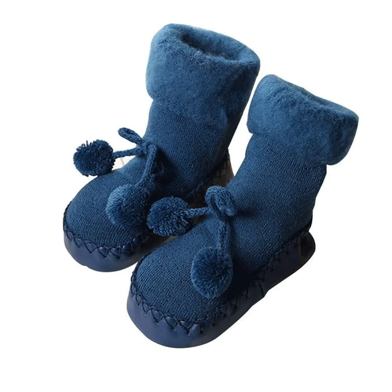 Baby children socks in coffee, grey, navy blue, and pink with sweat absorption function, sizes 11-14cm