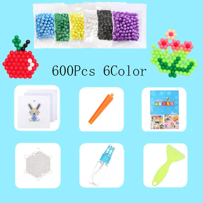 Static plastic toys in assorted colours packed in a transparent plastic storage box