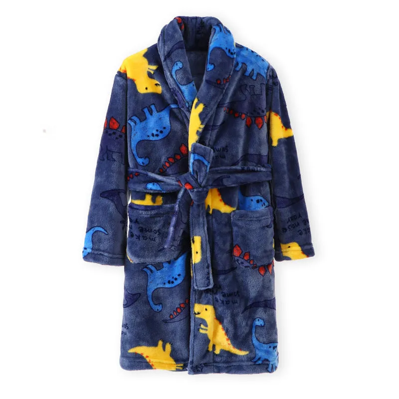 Children's autumn winter flannel pyjamas in purple mermaid design, unisex, sizes 110-170cm