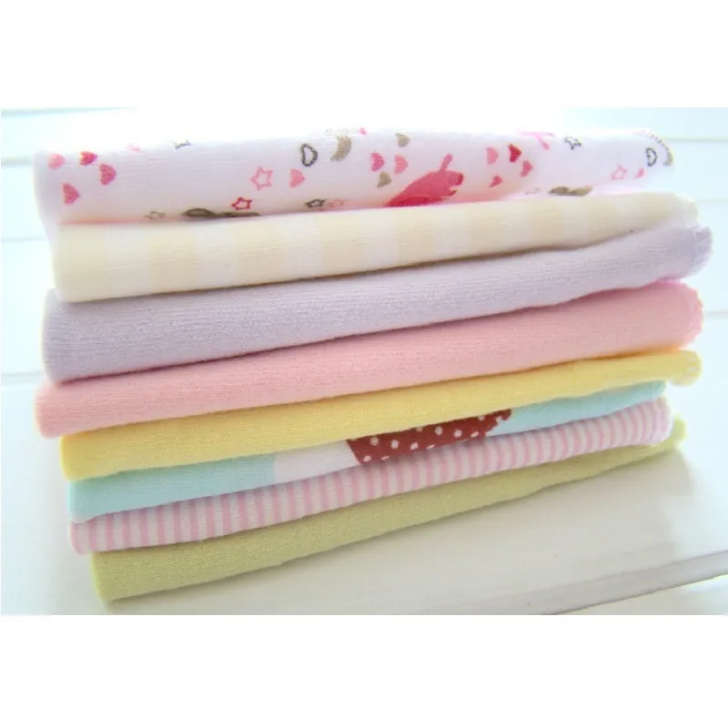 8 cotton newborn baby towels in assorted colours for boys and girls
