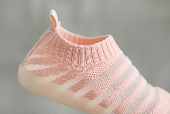 Breathable net baby toddler shoes soft sole summer blue pink yellow sizes 15-19