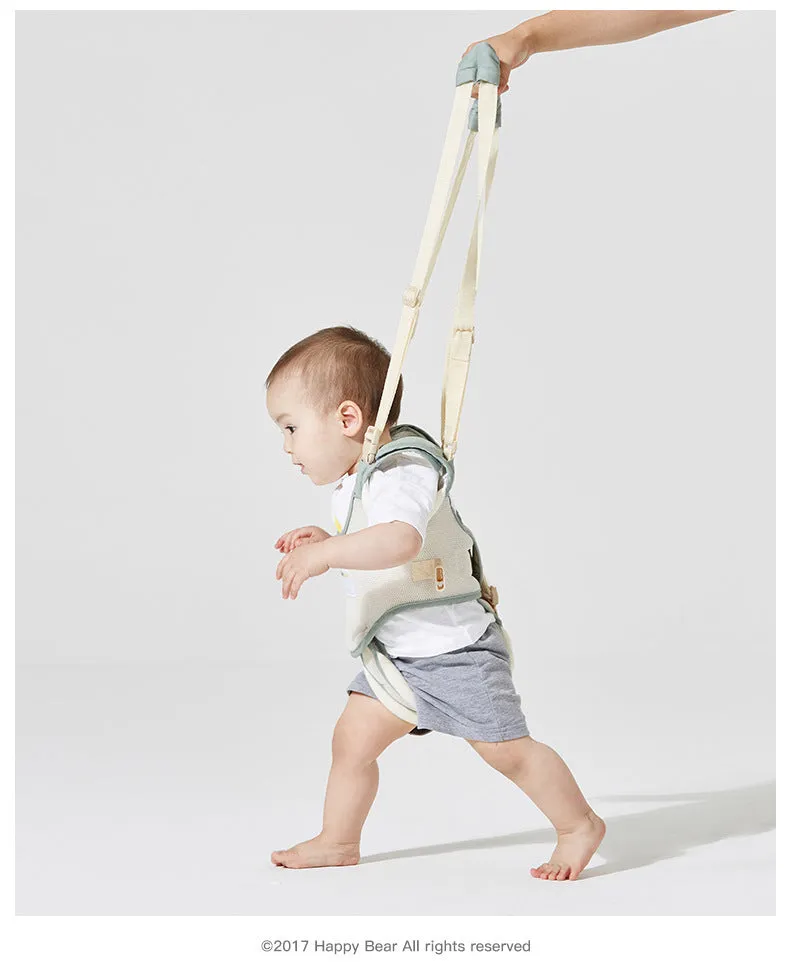 Dual-purpose breathable cotton mesh toddler belt in blue for 10-36 months 15kg shoulder and full section types