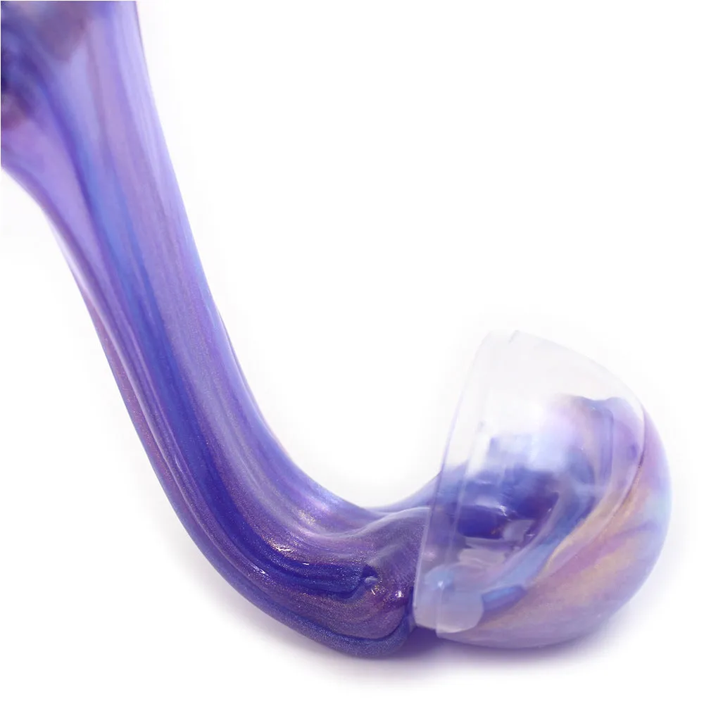 Crystal soft slime ball in blue and green colours made of resin, 50g weight