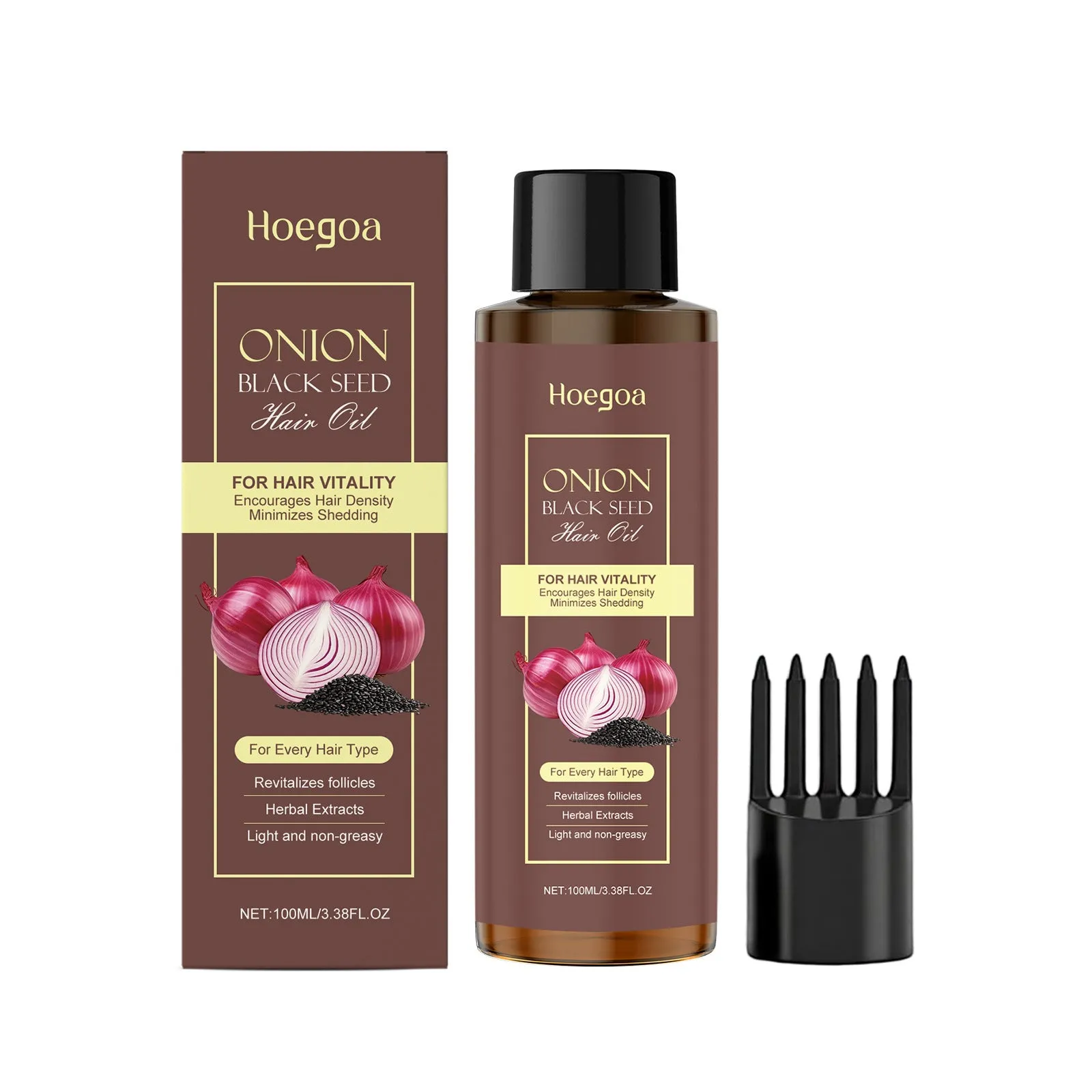 100ml hair care essential oil bottle with accessories for nourishing dry hair