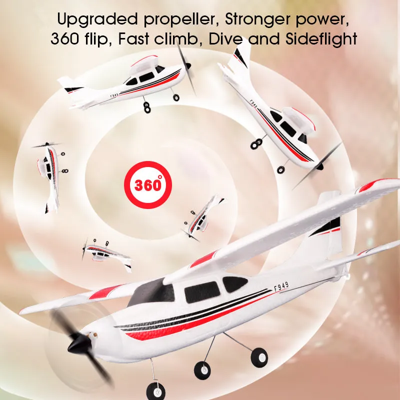 2.4G foam remote control toy airplane with flashing LED light, 500mm wingspan, photo colour