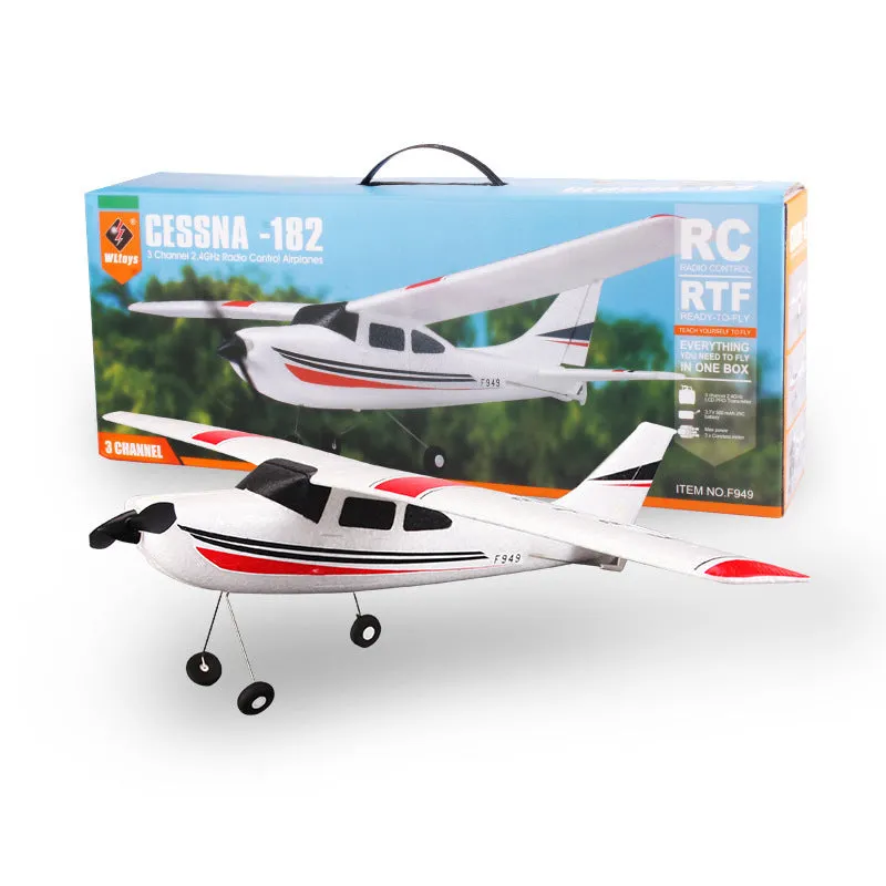 2.4G foam remote control toy airplane with flashing LED light, 500mm wingspan, photo colour