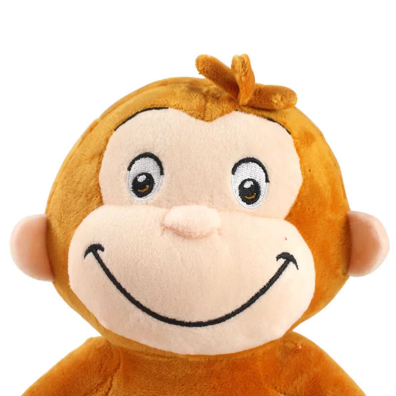 Cute monkey plush toy figure 30cm soft stuffed doll in four colour options