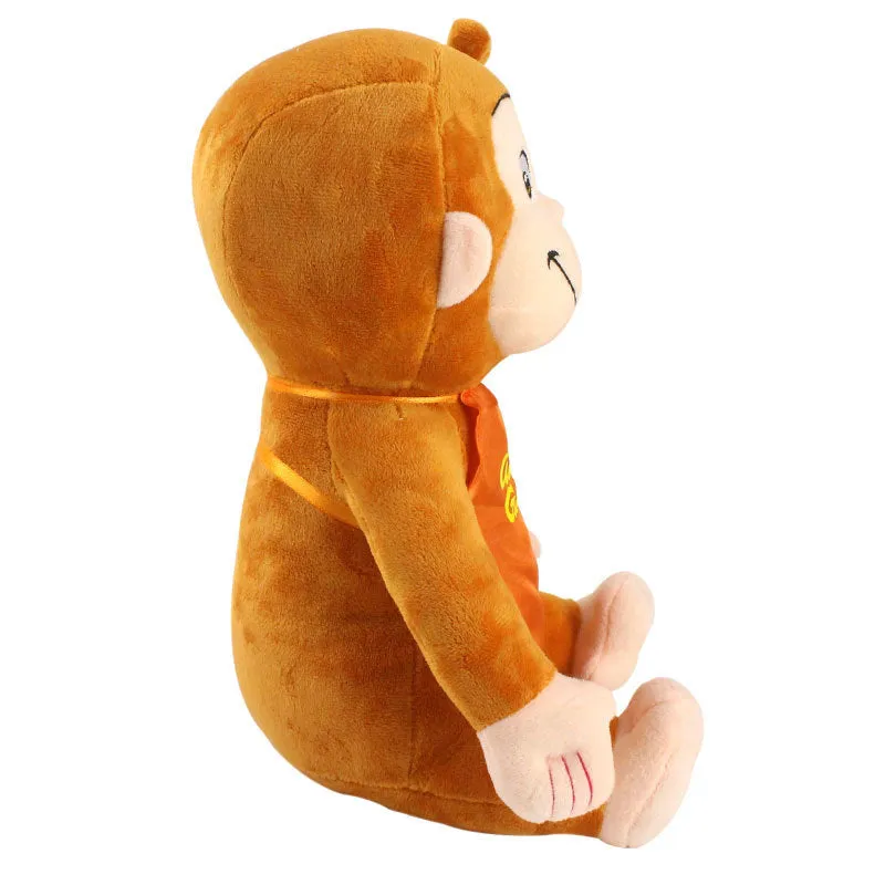 Cute monkey plush toy figure 30cm soft stuffed doll in four colour options