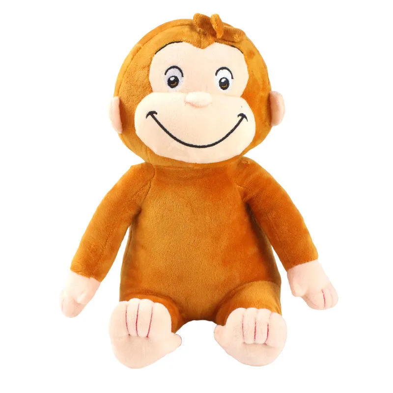 Cute monkey plush toy figure 30cm soft stuffed doll in four colour options