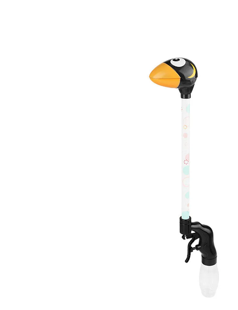 Long-necked dinosaur water gun toy in soft foam, 48cm size, children's summer squirt gun