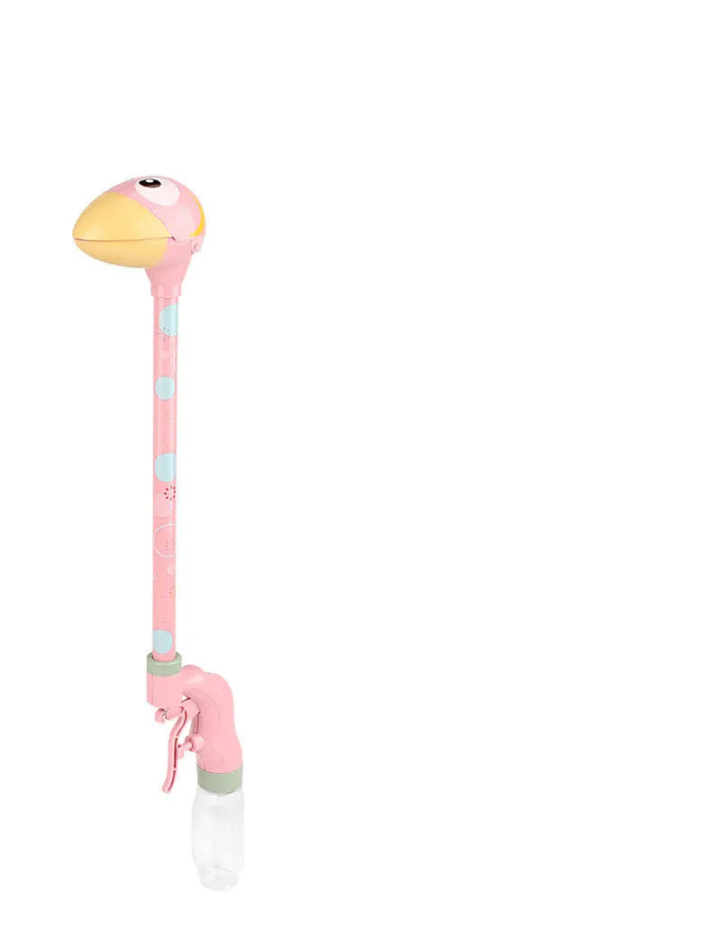 Long-necked dinosaur water gun toy in soft foam, 48cm size, children's summer squirt gun