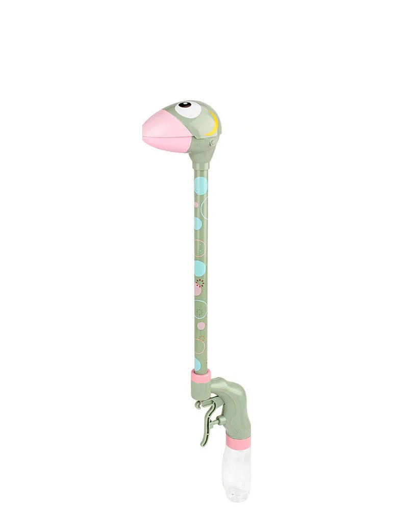 Long-necked dinosaur water gun toy in soft foam, 48cm size, children's summer squirt gun