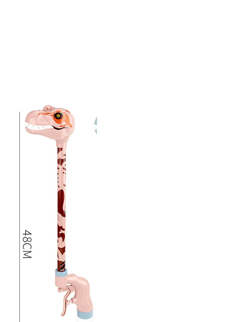 Long-necked dinosaur water gun toy in soft foam, 48cm size, children's summer squirt gun