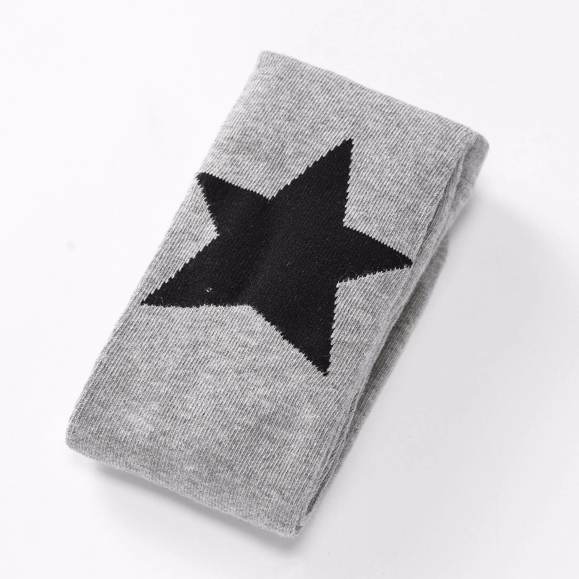 Cotton children's pantyhose with five-pointed star and heart motifs in six colours, four sizes 95-125CM