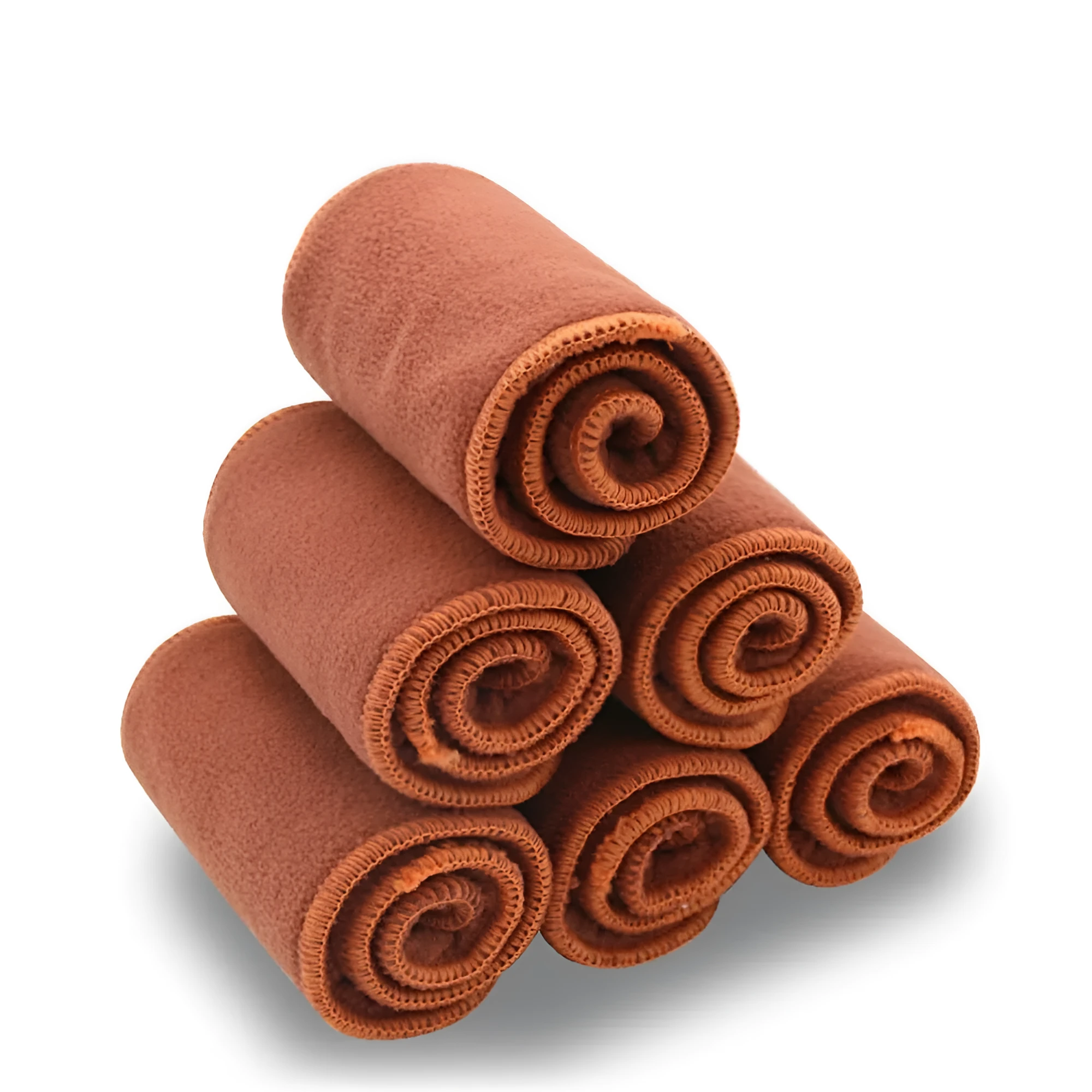 Brown coffee fiber baby cloth diaper insert urine pad 350x135mm washable reusable nappy liner