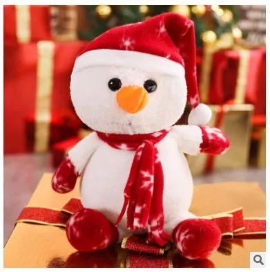 Super soft short plush snowman ragdoll doll with PP cotton filling, available in 25cm, 35cm, and 65cm sizes