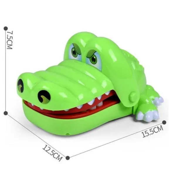 Multicoloured plastic bite hand animal interactive toy showing dog, crocodile, shark, and hippo designs
