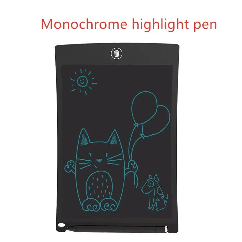 8.5 inch black LCD writing tablet H8S with flexible display and one-key clear button