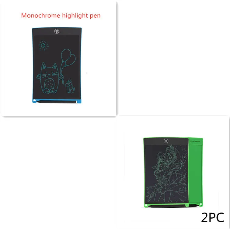 8.5 inch black LCD writing tablet H8S with flexible display and one-key clear button