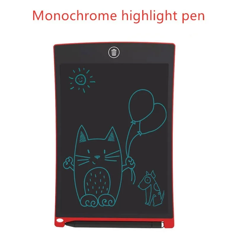 8.5 inch black LCD writing tablet H8S with flexible display and one-key clear button