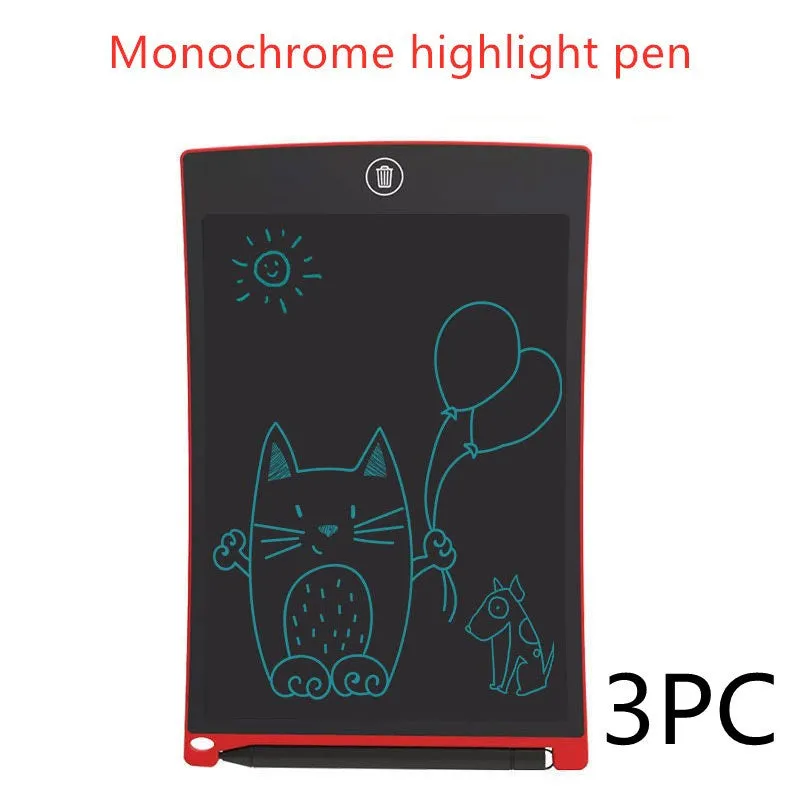 8.5 inch black LCD writing tablet H8S with flexible display and one-key clear button