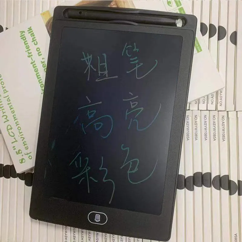 8.5 inch black LCD writing tablet H8S with flexible display and one-key clear button