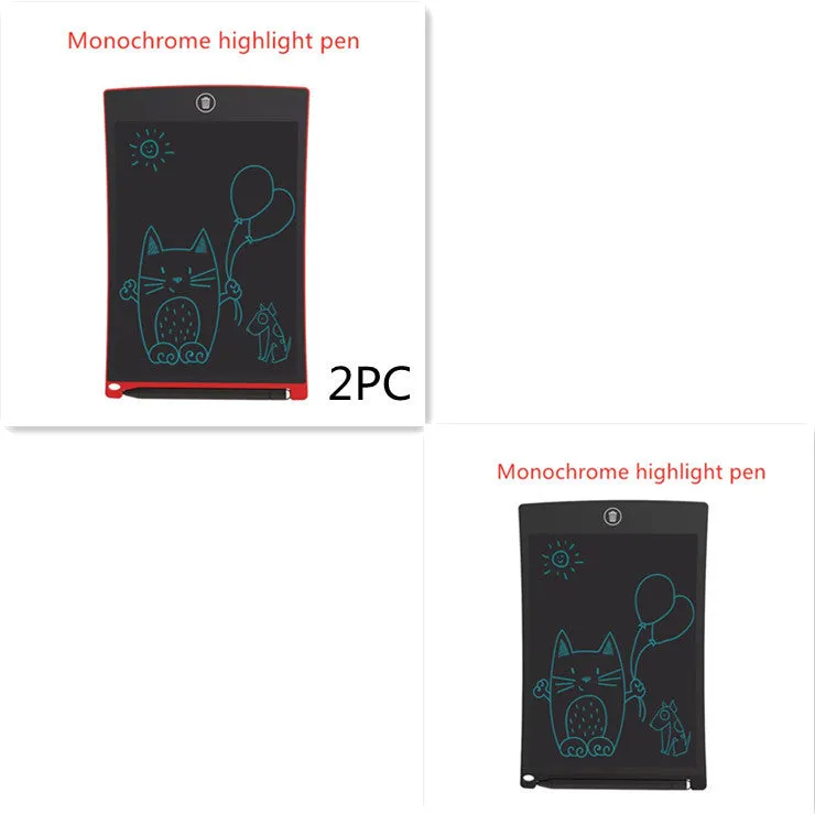 8.5 inch black LCD writing tablet H8S with flexible display and one-key clear button