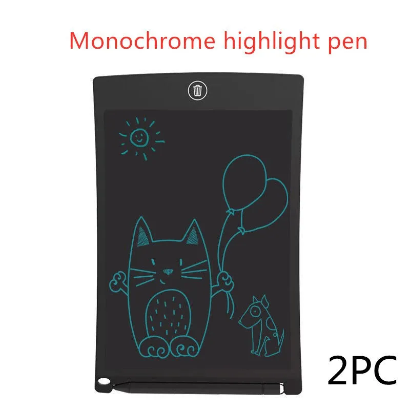 8.5 inch black LCD writing tablet H8S with flexible display and one-key clear button