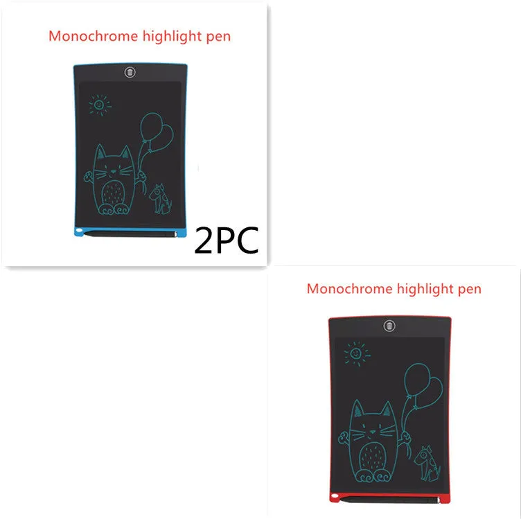 8.5 inch black LCD writing tablet H8S with flexible display and one-key clear button