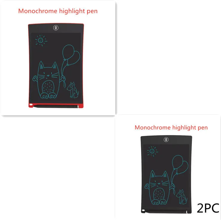 8.5 inch black LCD writing tablet H8S with flexible display and one-key clear button