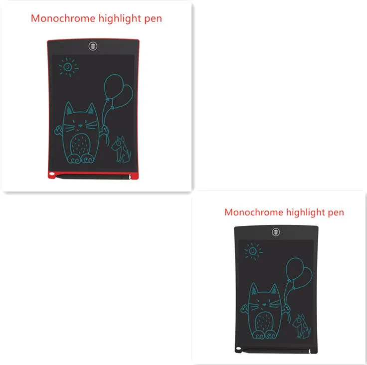 8.5 inch black LCD writing tablet H8S with flexible display and one-key clear button
