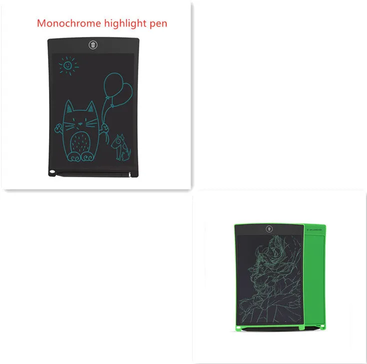 8.5 inch black LCD writing tablet H8S with flexible display and one-key clear button