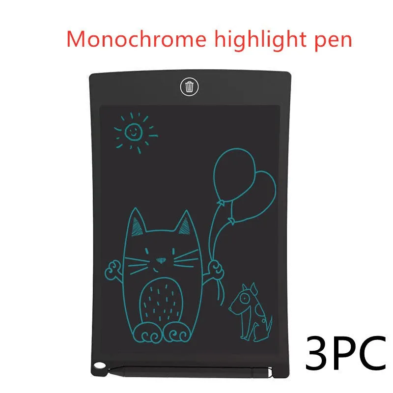8.5 inch black LCD writing tablet H8S with flexible display and one-key clear button