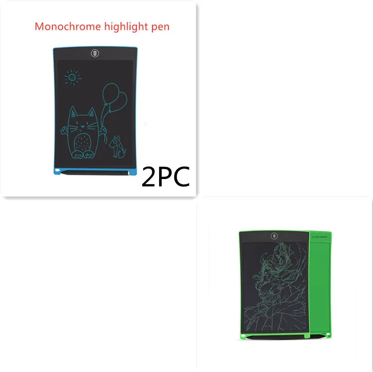 8.5 inch black LCD writing tablet H8S with flexible display and one-key clear button
