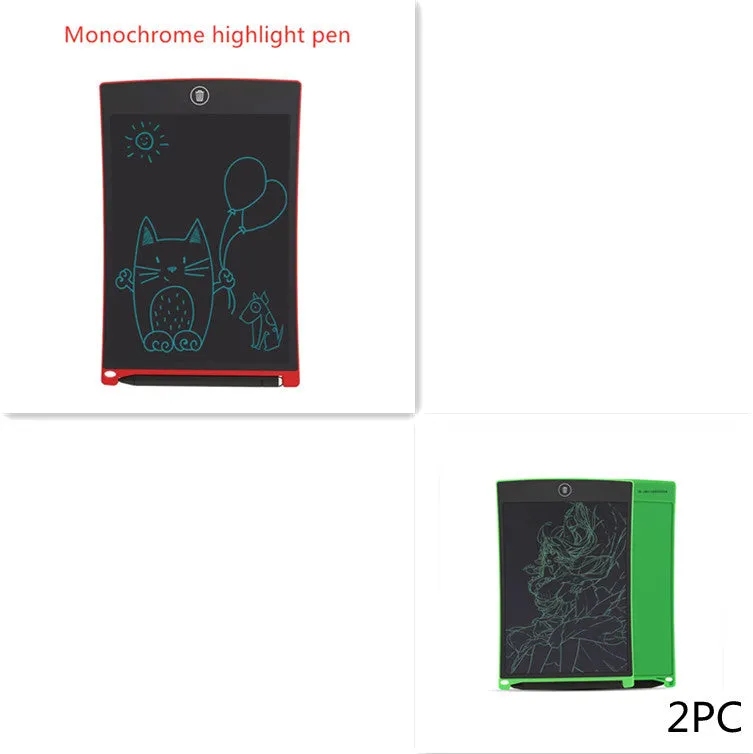 8.5 inch black LCD writing tablet H8S with flexible display and one-key clear button