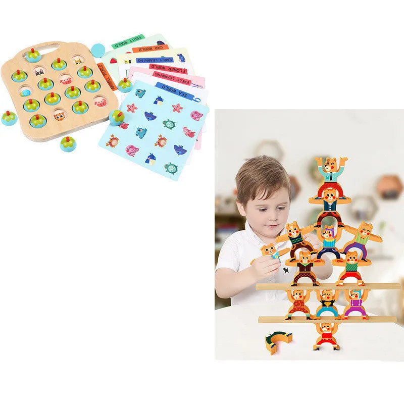 Children's interactive board games chess set for early education and intellectual play in multiple styles