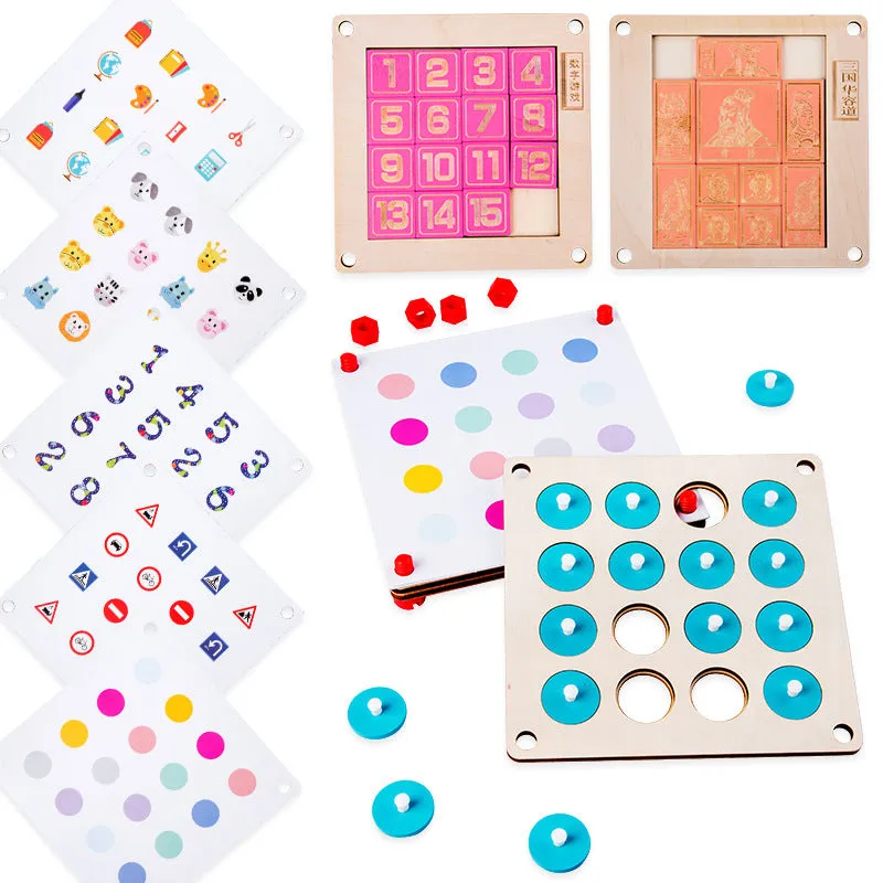 Children's interactive board games chess set for early education and intellectual play in multiple styles