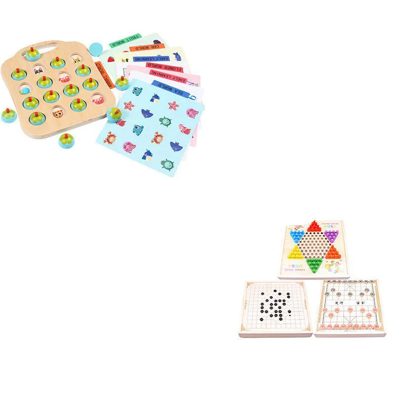 Children's interactive board games chess set for early education and intellectual play in multiple styles