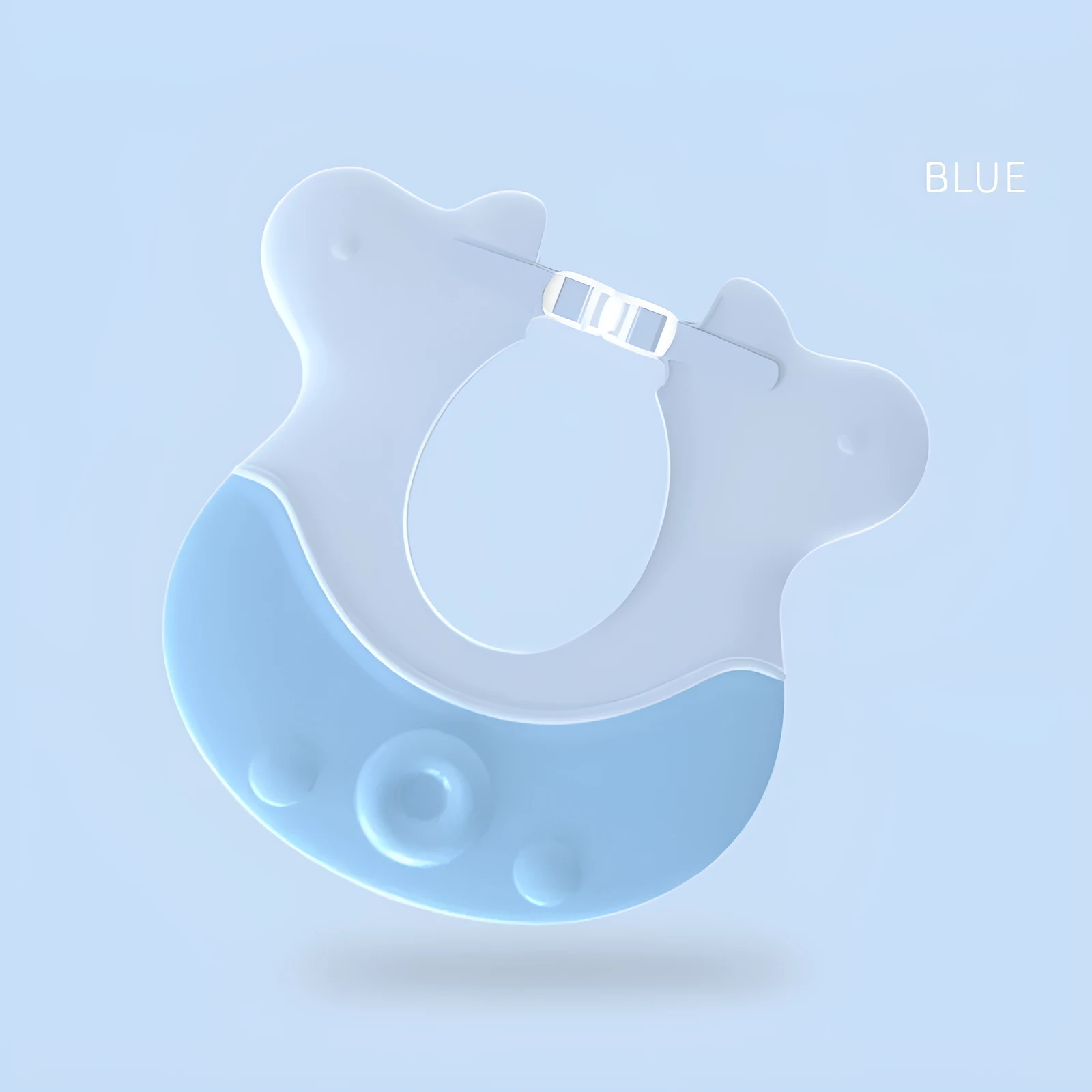 Cute little octopus baby shower cap in light pink and light blue designs made from PE material