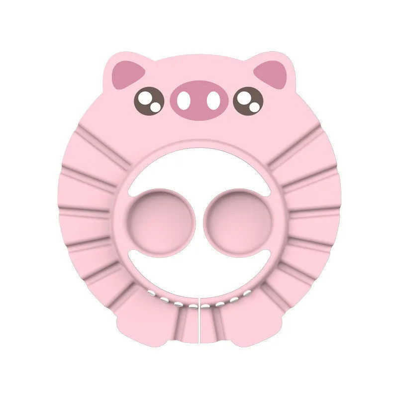 Baby shampoo cap in EVA material with adjustable button, suitable for head size over 40 cm