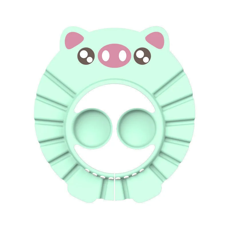 Baby shampoo cap in EVA material with adjustable button, suitable for head size over 40 cm