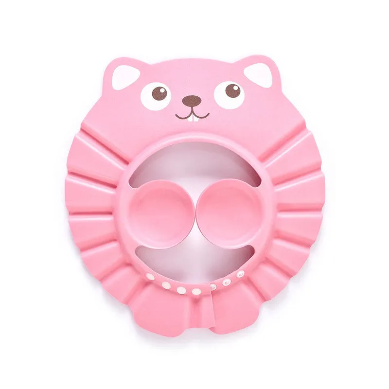 Baby shampoo cap in EVA material with adjustable button, suitable for head size over 40 cm