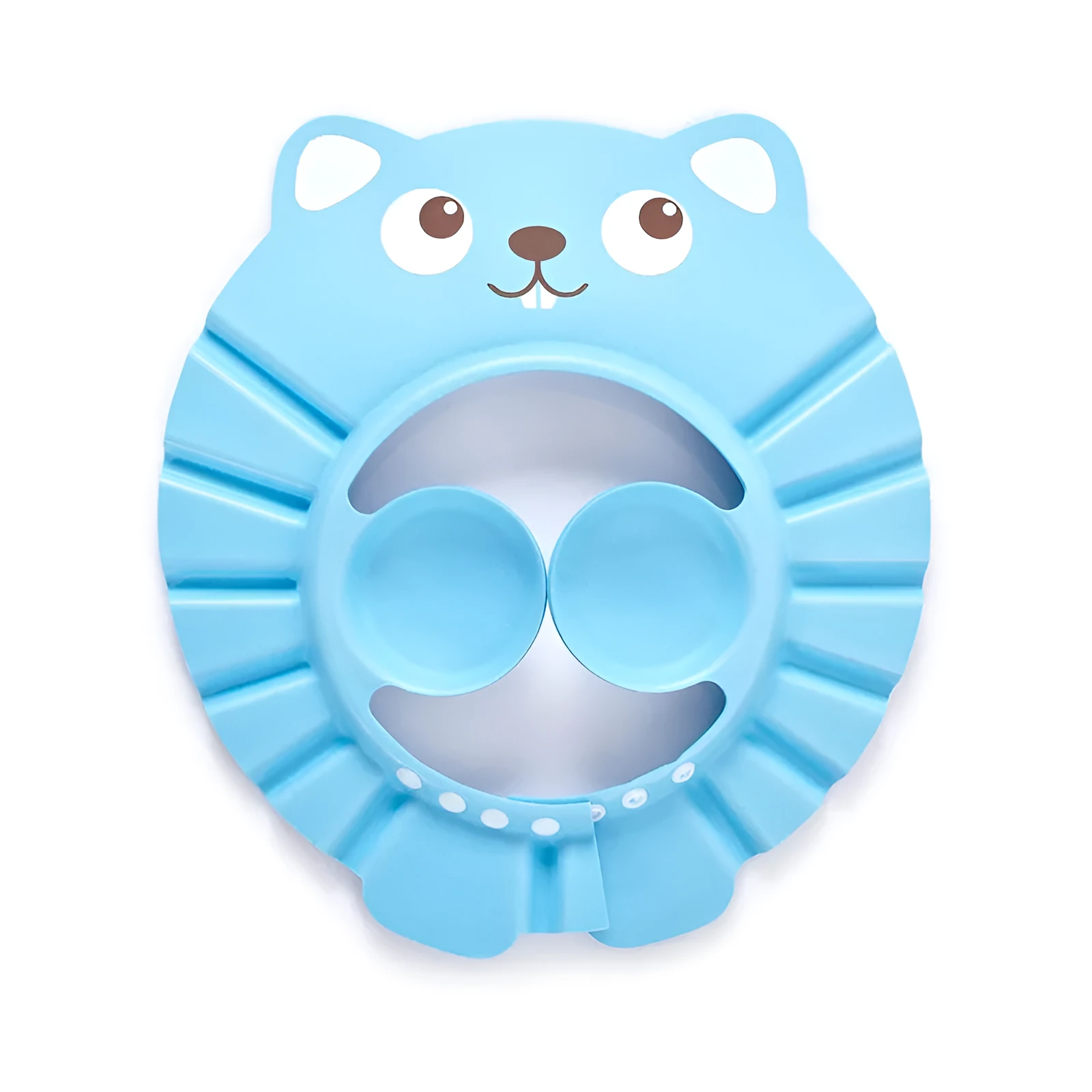 Baby shampoo cap in EVA material with adjustable button, suitable for head size over 40 cm